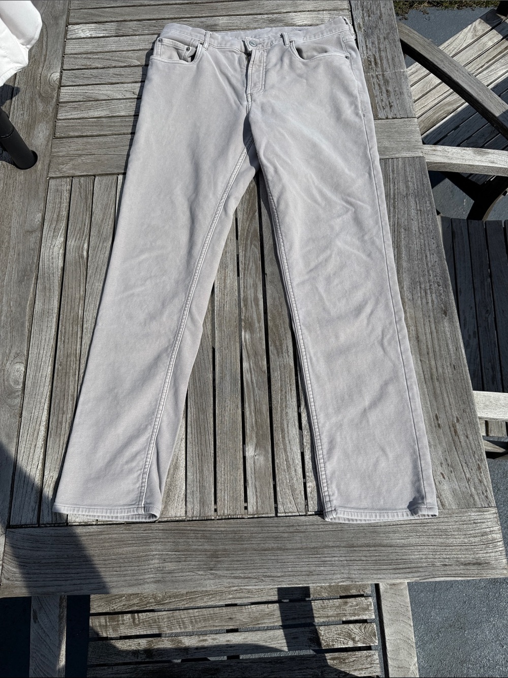 Faherty Slim Men’s Light Gray Jeans